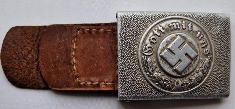 Early 1936 dated Police belt buckle with tab by Richard Sieper & Söhne.