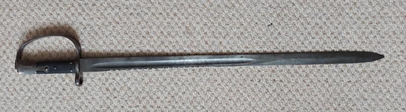 Scarce British P1879 Martini Henry saw back sword bayonet