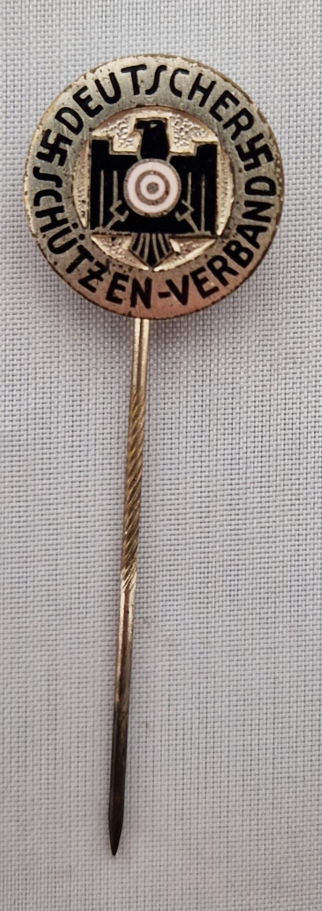 III Reich Rifle Association members stickpin by E.Schmidhäussler.